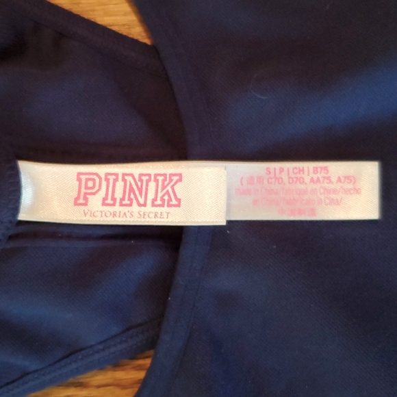 PINK Blue Sports Bra - Picture 2 of 2